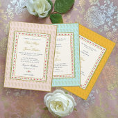 Invitation Frontière florale Gold Indian mariage Haldi Cérémo