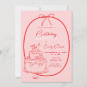 Invitation Frontière Whimstro Anniversaire Dîner (Devant)