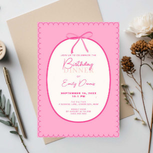 Invitation Frontière Whimstro Anniversaire Dîner