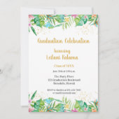 Invitation Frontières florales tropicales (Devant)