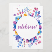 Invitation Frost Berry Winter Party (Devant / Derrière)