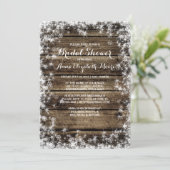 Invitation Frost Bite Barn Bois Russe Fête de l'mariée d'hive (Debout devant)