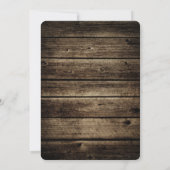 Invitation Frost Bite Barn Bois Russe Fête de l'mariée d'hive (Dos)