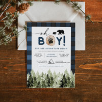 FROST Blue Flannel Pine Lumberjack Baby shower gar