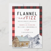 Invitation FROST Red Flannel & Fizz Winter Bachelorette (Devant)