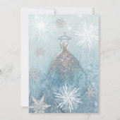 Invitation Frost Winter merveilleuse flocons de neige doux 16 (Dos)