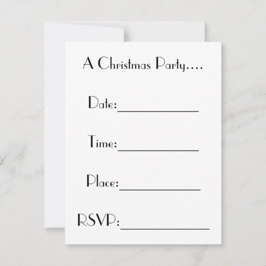 Invitation Frosté (Dos)