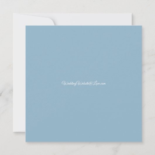 Invitation Frosted Blue Birch Forest Wedding (Dos)