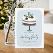 Invitation Frosted Holly | Soirée Vacances Moderne