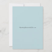Invitation Frosted Pines in Winter Glow Mariage (Dos)