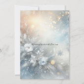Invitation Frozen Petals in a Golden Winter Mist Wedding (Dos)