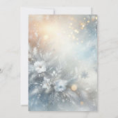 Invitation Frozen Petals in a Golden Winter Mist Wedding (Dos)
