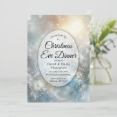 Invitation Frozen Petals in Winter Christmas Eve Dinner (Debout devant)