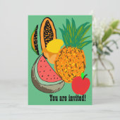 Invitation Fruit (Debout devant)