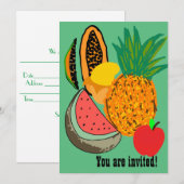 Invitation Fruit (Devant / Derrière)