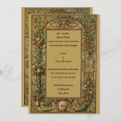 Invitation Fruit Art Nouveau de l'époque victorienne par Anto (Devant / Derrière)