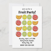 Invitation Fruit aux agrumes (Devant)
