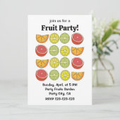 Invitation Fruit aux agrumes (Debout devant)