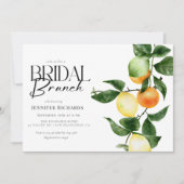 Invitation Fruit aux agrumes | Watercolor Bridal Brunch (Devant)