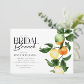 Invitation Fruit aux agrumes | Watercolor Bridal Brunch (Debout devant)