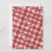 Invitation Fruit Cerises Rose Rouge Anniversaire (Dos)