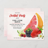 Invitation Fruit Cocktail Party (Devant / Derrière)