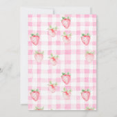 Invitation Fruit de fraise mignonne Fruit de marguerite Berry (Dos)