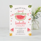 Invitation Fruit de pastèque douce fille (Debout devant)