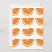 Invitation Fruit d'Orange Tropical Summer Party (Dos)