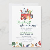 Invitation Fruit frais hors du marché Fête des mariées végéta (Devant)