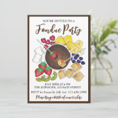 Invitation Fruit Fruit Fruit Fruit Berries à la fondue de cho (Debout devant)