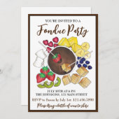 Invitation Fruit Fruit Fruit Fruit Berries à la fondue de cho (Devant / Derrière)