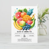 Invitation Fruit numérique Juicy Fiesta anniversaire (Debout devant)