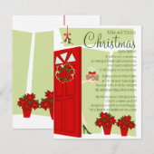 Invitation Fruitcake à la porte (Devant / Derrière)