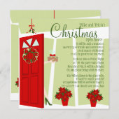 Invitation Fruitcake à la porte (Devant / Derrière)