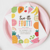 Invitation Fruits à deux tti 2e anniversaire