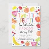 Invitation Fruits à deux tti Deuxième anniversaire (Devant)