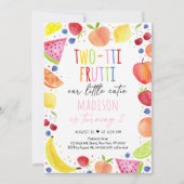 Invitation Fruits à deux tti Deuxième anniversaire (Devant)