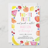 Invitation Fruits à deux tti Deuxième anniversaire (Devant)