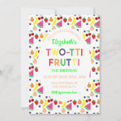 Invitation Fruits à deux tti Frutti 2e anniversaire (Devant)