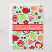 Invitation Fruits Cutie (Dos)