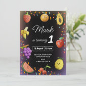 Invitation Fruits de danse mignonette Anniversaire (Debout devant)