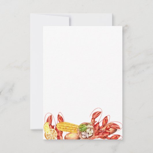 Invitation Fruits de mer Bouillir Derrière Je fais Partie Eng (Dos)