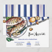 Invitation Fruits de mer du jour (Devant / Derrière)