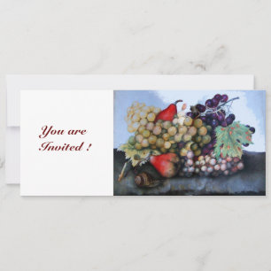 INVITATION FRUITS DE SAISON 1 - RAISONS ET PEARS