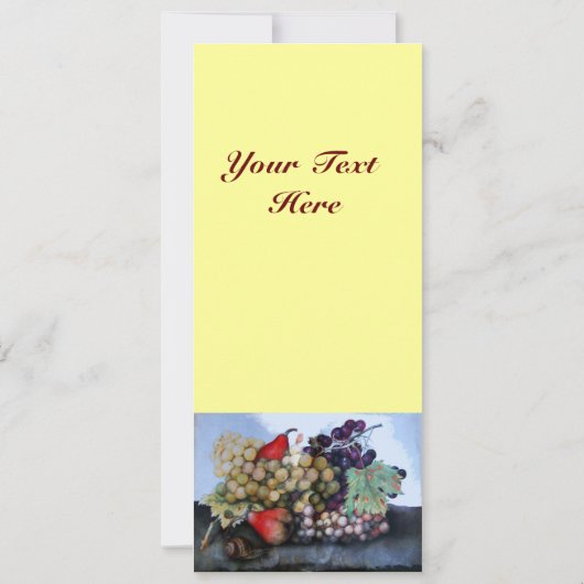 INVITATION FRUITS DE SAISON 1 - RAISONS ET PEARS (Dos)