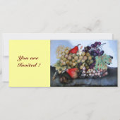 INVITATION FRUITS DE SAISON 1 - RAISONS ET PEARS (Devant)