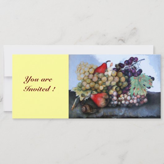 INVITATION FRUITS DE SAISON 1 - RAISONS ET PEARS (Devant)