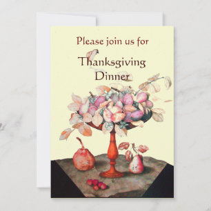 Invitation FRUITS DE SAISON 5 Dîner Thanksgiving