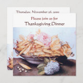 Invitation FRUITS DE SAISON 6- HARICOTS ET ROSE Thanksgiving (Devant / Derrière)